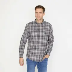 UNIVERSITY CLUB - Camisa 100%Algodón Manga Larga Hombre