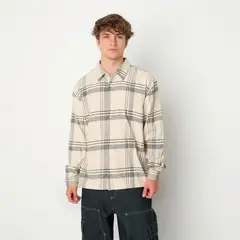 BEARCLIFF - Camisa 100% Algodón Regular fit Manga larga Hombre