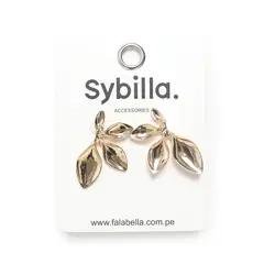 SYBILLA - Aretes Dorados Flor