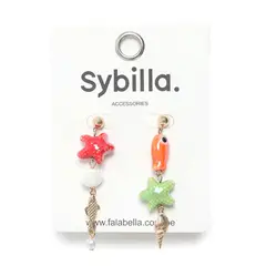SYBILLA - Aretes Mar 3 Dijes