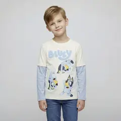 BLUEY - Polo Niño Algodón