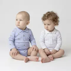 YAMP - Body Bebé Niño Pack X2 Algodón
