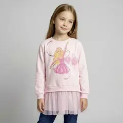 BARBIE - Polera Niña Algodón