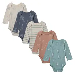 YAMP - Body Bebé Niño Pack X5 Algodón