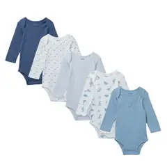 YAMP - Body Bebé Niño Pack X5 Algodón