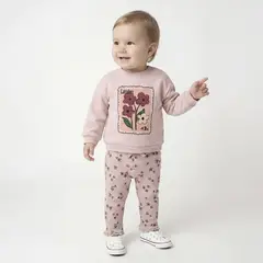 YAMP - Conjunto Bebé Niña Algodón