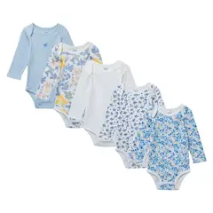 YAMP - Body Bebé Niña Pack X5 Algodón