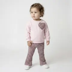 YAMP - Conjunto Bebé Niña 2 Piezas Algodón