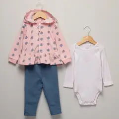 YAMP - Conjunto Bebé Niña 3 Piezas