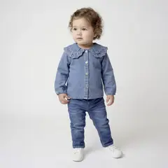 YAMP - Blusa Bebé Niña Algodón