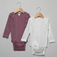YAMP - Body Bebé Niña Pack X2 Algodón