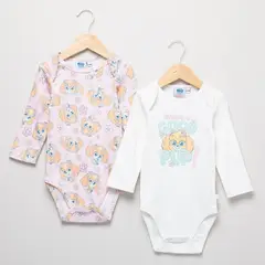 PAW PATROL - Body Bebé Niña Pack X2 Algodón