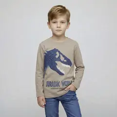 JURASSIC WORLD - Polo Niño Algodón