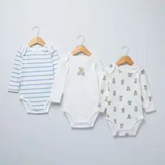 YAMP - Body Bebé Niño Pack X3 Algodón