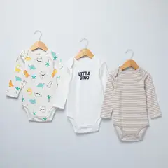 YAMP - Body Bebé Niño Pack X3 Algodón