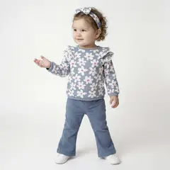 YAMP - Conjunto Bebé Niña 2 Piezas Algodón