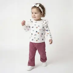 YAMP - Conjunto Bebé Niña 2 Piezas Algodón