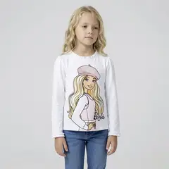 BARBIE - Polo Niña Manga Larga Algodón