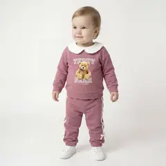 YAMP - Conjunto Bebé Niña 3 Piezas Algodón