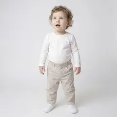 YAMP - Pantalón Bebé Niña Algodón