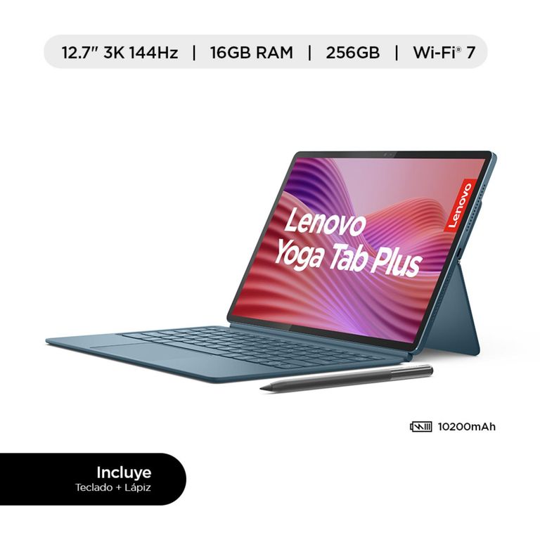 Tablet Yoga Tab Plus Qualcomm Snapdragon 8 Gen 3 16GB RAM 256GB 12.7" 3K 144Hz touch