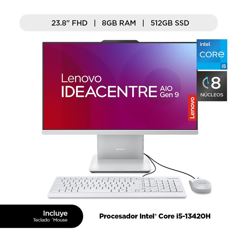 All In One Ideacentre Aio 3i 13va Gen Intel Core I5 8gb Ram 512gb Ssd 23.8" Fhd 100 Hz