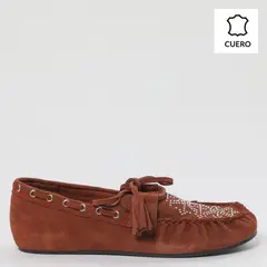BASEMENT - Mocasines Mujer de Cuero