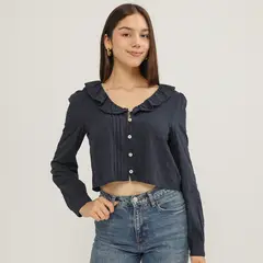 SYBILLA - Blusa Manga Larga Mujer