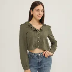 SYBILLA - Blusa Manga Larga Mujer