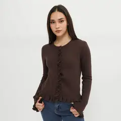 SYBILLA - Chompa Manga Larga Mujer