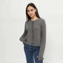 SYBILLA - Chompa Manga Larga Mujer