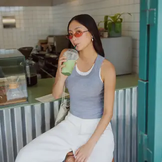 SYBILLA - Top Sin Mangas Mujer