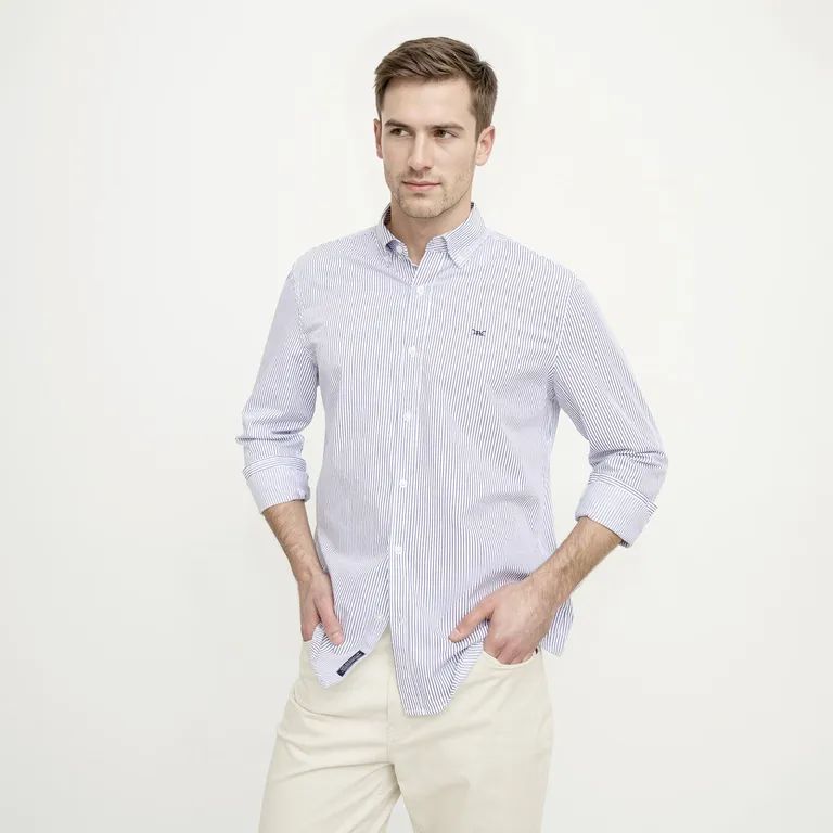 Camisa 100% Algodón Casual Hombre