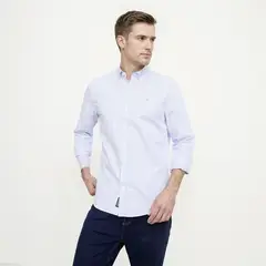 UNIVERSITY CLUB - Camisa 100% Algodón Casual Hombre
