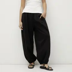 SYBILLA - Pantalón Bombacho Tiro Alto Mujer