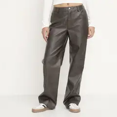 SYBILLA - Pantalón Straight Tiro Medio Mujer