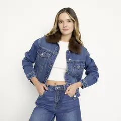 SYBILLA - Casaca Denim Mujer