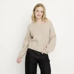 SYBILLA - Chompa Off Shoulder Mujer