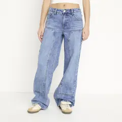 SYBILLA - Jean Wide Leg Tiro Bajo Mujer