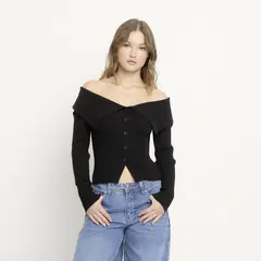 SYBILLA - Chompa Off Shoulder Mujer