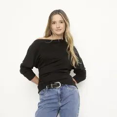 SYBILLA - Chompa Asimétrica Mujer