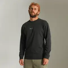 BILLABONG - Polo 100% Algodón Manga Larga Hombre