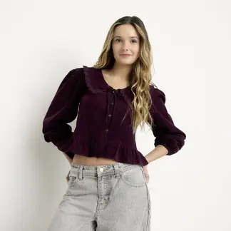 SYBILLA - Blusa Manga Larga Mujer