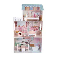 SCOOP - Juguete Casa Muñecas Madera Leia + Accesorios Scoop