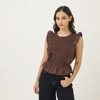 SYBILLA - Blusa Manga Corta Mujer