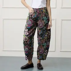 BASEMENT - Pantalón Wide Leg Tiro Alto Mujer
