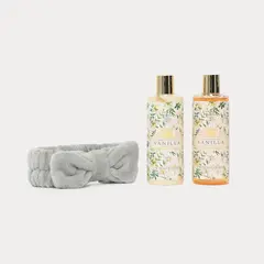 PIBU - Set De Baño Shower Gel 250Ml + Body Lotion 250Ml + Banda Skincare