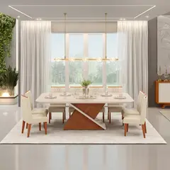 MICA - Juego de Comedor Zafira 8 Sillas
