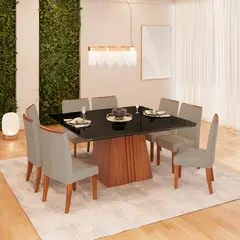 MICA - Juego de Comedor Elegant 8 Sillas