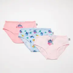 LILO & STITCH - Calzón Niña Pack X3 Algodón Lilo y Stitch